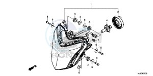 CBR650FE CBR650FE 2ED - (2ED) drawing HEADLIGHT