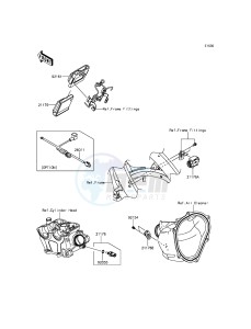 KX250F KX250ZFF EU drawing Fuel Injection