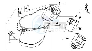 JET 50 KH ENGINE drawing HELMET BOX