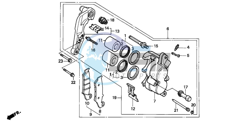 FRONT BRAKE CALIPER