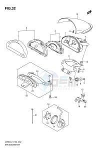 VZ800 (E2) MARAUDER drawing SPEEDOMETER (VZ800L1 E2)