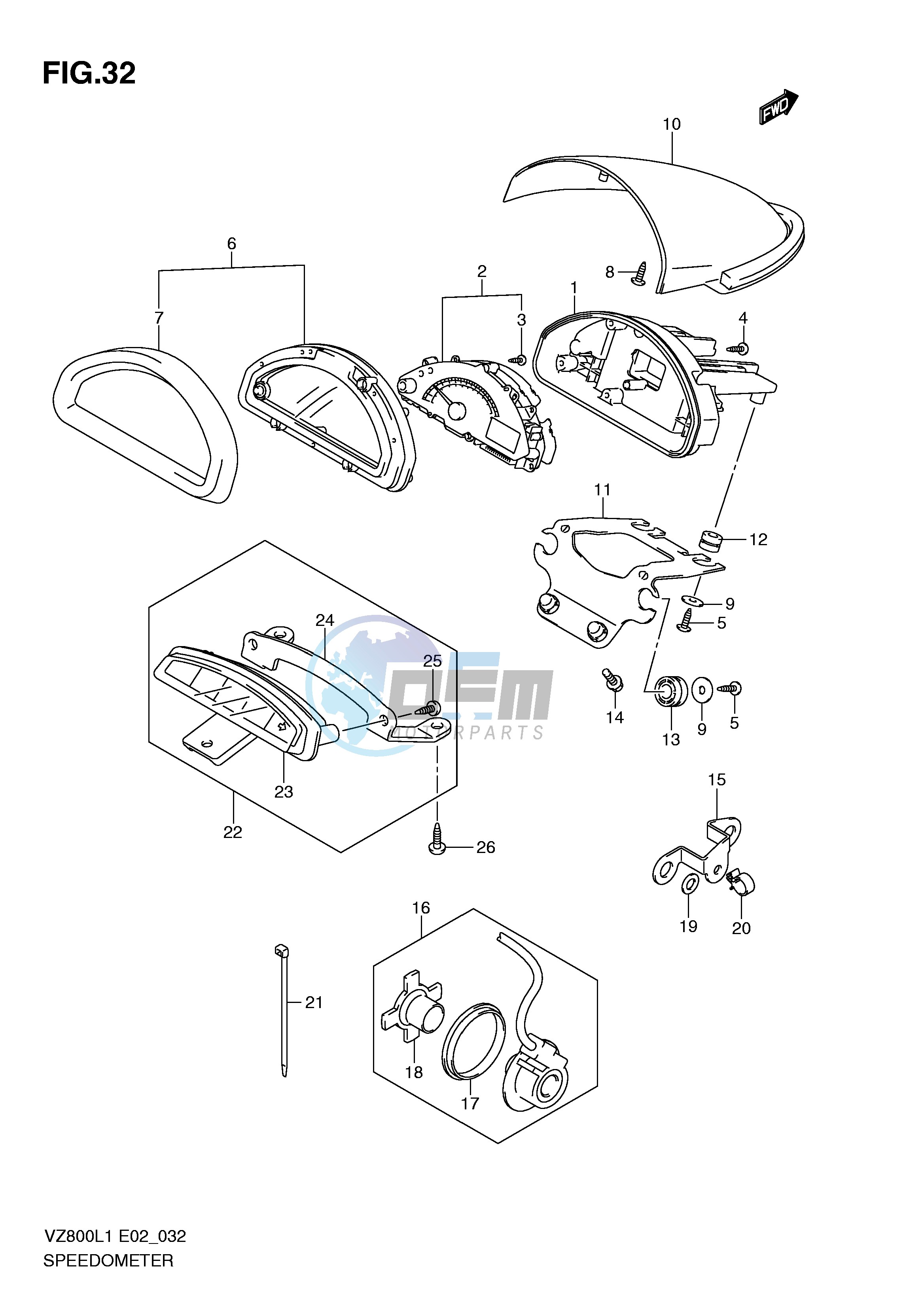 SPEEDOMETER (VZ800L1 E2)