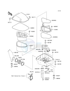 KVF 650 D ([BRUTE FORCE 650 4X4] (D6F-D9F) D7F drawing AIR CLEANER