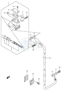 RM125 (E3-E28) drawing FRONT MASTER CYLINDER (MODEL K5 K6)