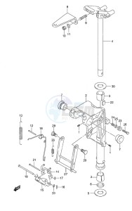 DF 9.9A drawing Swivel Bracket w/Remote Control