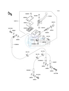 ER 650 A [ER-6N (EUROPEAN] (A6S-A8F) A7F drawing FRONT MASTER CYLINDER