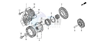 ST1300 drawing STARTING CLUTCH