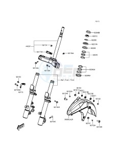 J125 SC125AGF XX (EU ME A(FRICA) drawing Front Fender(s)