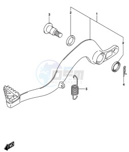 RM-Z450 drawing BRAKE PEDAL