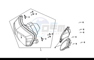 SYMPHONY CARGO 50 (AY05W7-EU) (L7-M0) drawing HEAD LIGHT