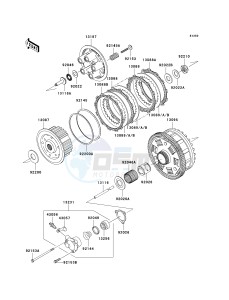 KRF 750 F [TERYX 750 4X4 NRA OUTDOORS] (F8F) C9FB drawing CLUTCH