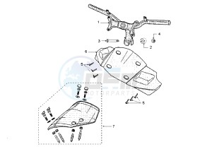 JET FORCE - 125 cc drawing STEERING HANDLE