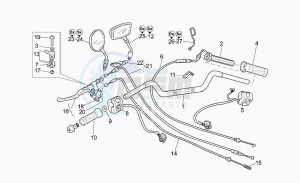 California 1100 Stone Special Sport drawing Handlebar - controls