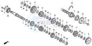 CBR600F drawing TRANSMISSION