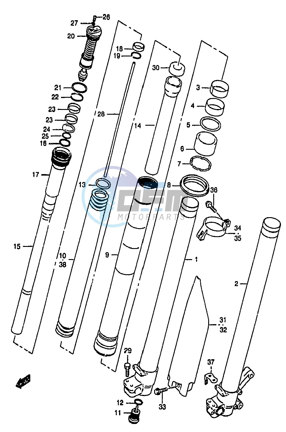 FRONT DAMPER (MODEL Y)