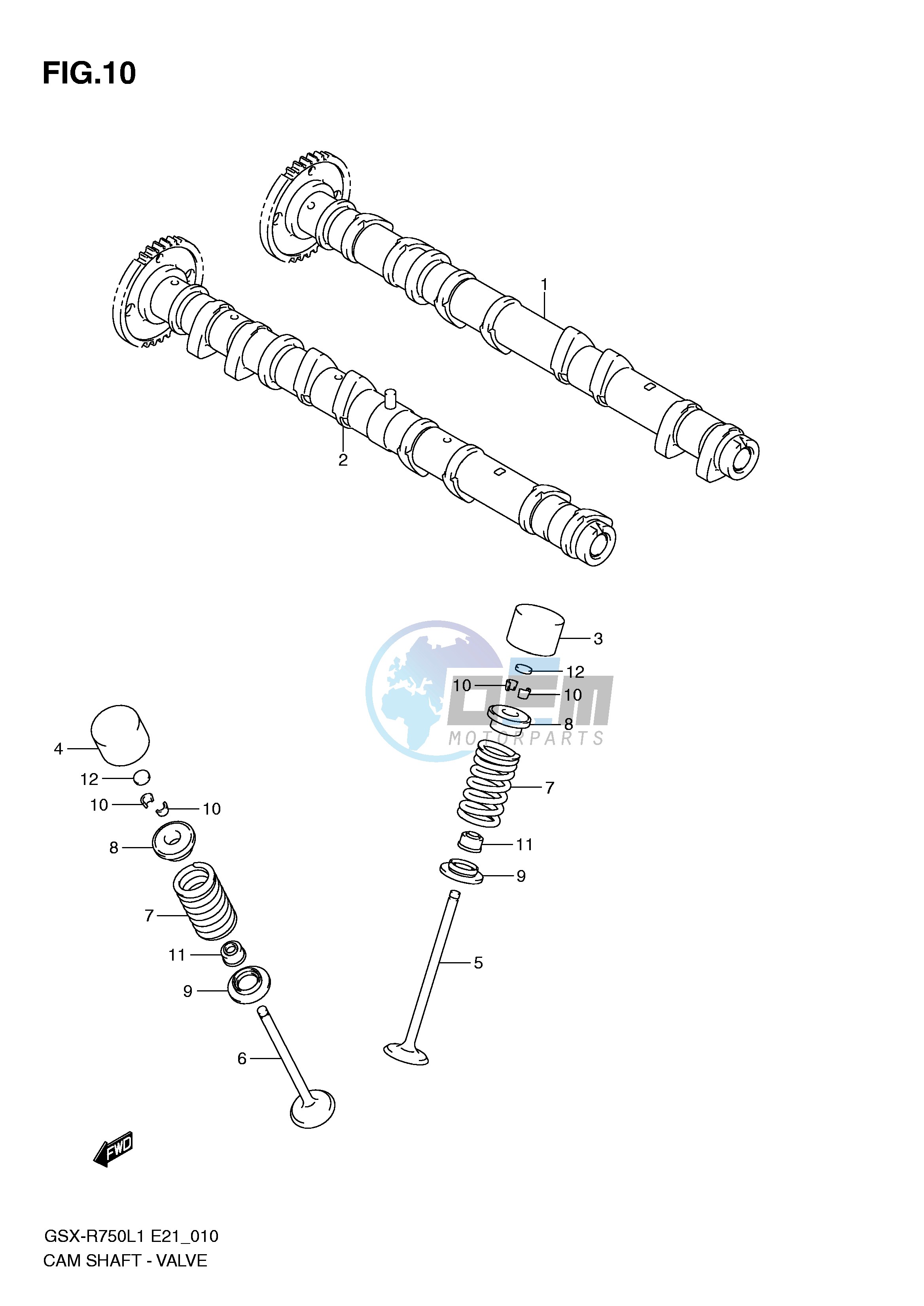 CAM SHAFT - VALVE