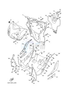 HW151 XENTER 150 (52S2) drawing LEG SHIELD