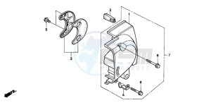 CA125 REBEL drawing CRANKCASE COVER