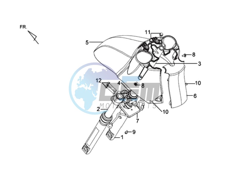 FRONT FENDER / FRONT FORK/ CENTRAL STAND