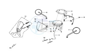 MIO 50 L6 drawing DASHBOARD / MIRRORS /  DASHBOARD COVER