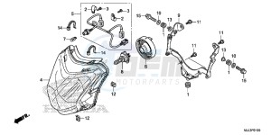 NC700XDE NC700XD 2ED - (2ED) drawing HEADLIGHT