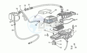 NTX 650 drawing Air filter