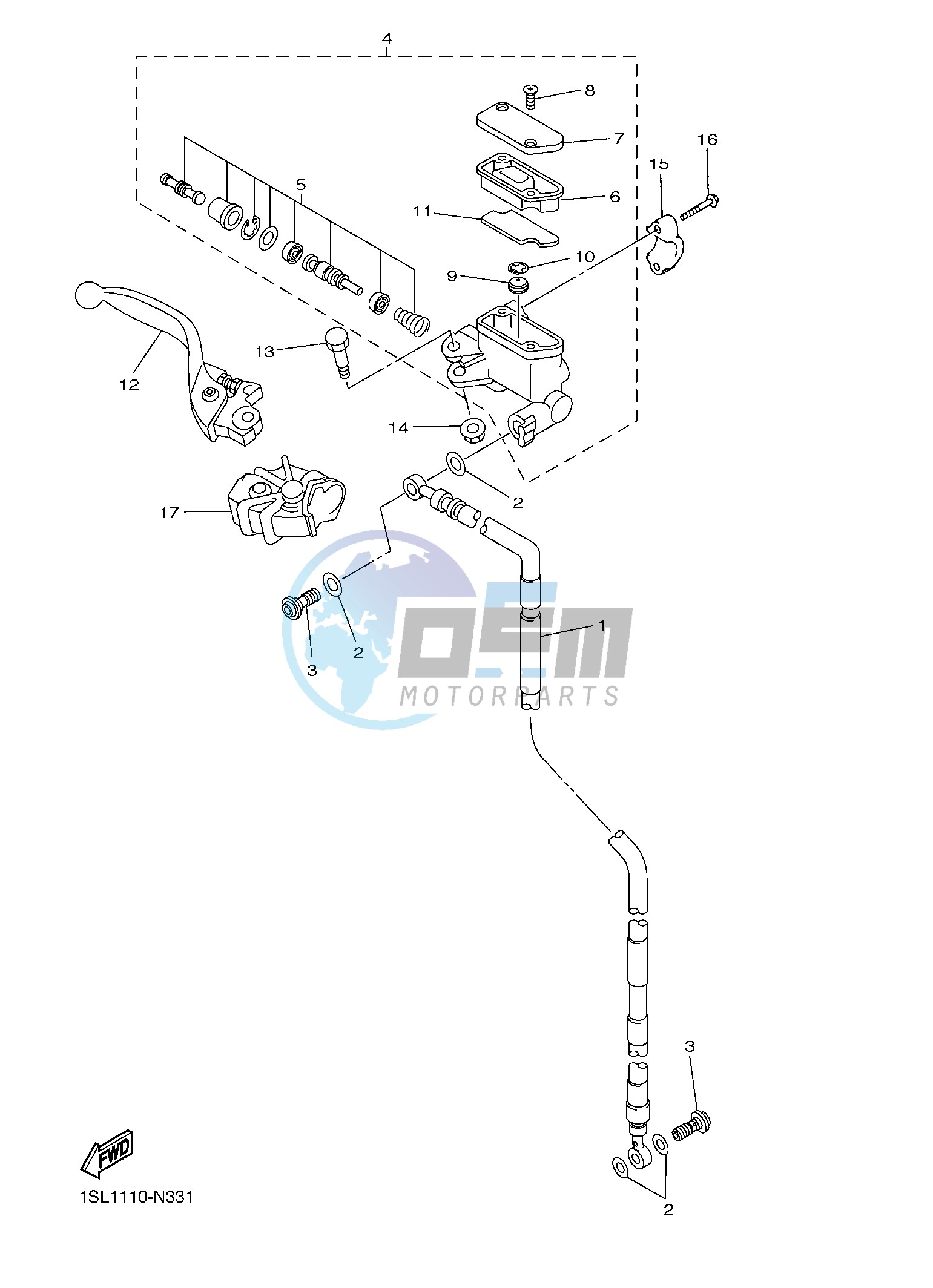 FRONT MASTER CYLINDER