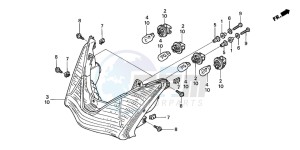 ST1300 drawing REAR COMBINATION LIGHT