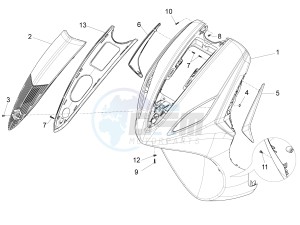 Fly 150 4T 3V ie (USA) drawing Front shield