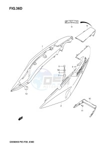 GS500 (P3) drawing FRAME COVER (GS500FK5)