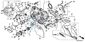 VFR1200FDB drawing RIGHT CRANKCASE COVER (VFR1200FD)