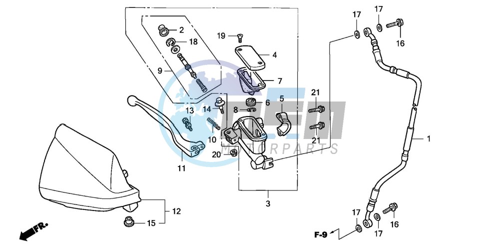 FR. BRAKE MASTER CYLINDER (CM)