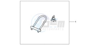 CBR1000RRA France - (F / CMF HRC) drawing U-LOCK