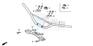 CR80R drawing HANDLE PIPE/TOP BRIDGE