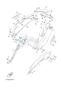 YP125R X-MAX125 X-MAX125 (2ABG 2ABG) drawing SIDE COVER