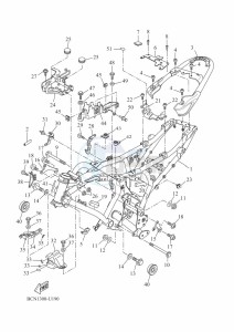 XSR700 MTM690D (BCN1) drawing FRAME