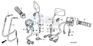 CB13009 BR / CO MME - (BR / CO MME) drawing SWITCH/CABLE