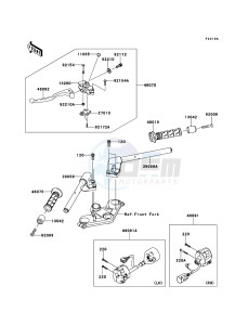 NINJA_250R EX250K9FA GB XX (EU ME A(FRICA) drawing Handlebar(K9F~KAF)