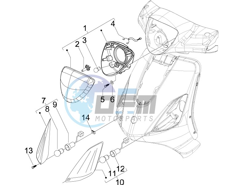 Head lamp - Turn signal lamps