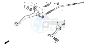 TRX90EX SPORTRAX90 drawing PEDAL