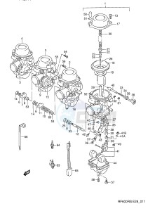 RF600R (E28) drawing CARBURETOR