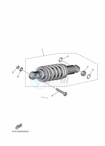 MT-09 MTN890 (B7NJ) drawing REAR SUSPENSION