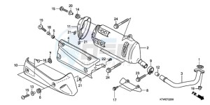 SH300A9 Europe Direct - (ED / ABS) drawing EXHAUST MUFFLER