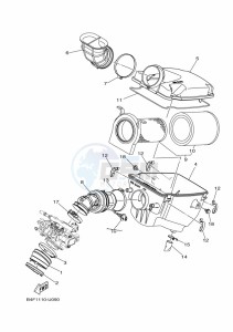 YFM700FWBD KODIAK 700 EPS (BGFW) drawing INTAKE