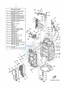 F250DETX drawing CYLINDER--CRANKCASE-1