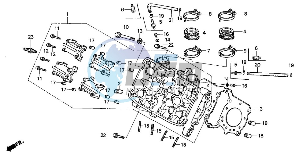 CYLINDER HEAD (FRONT)