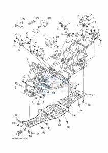 YFM450FWBD KODIAK 450 EPS (BHT5) drawing FRAME