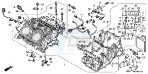 VFR1200XDLE CrossTourer ED drawing CRANKCASE (VFR1200XD/XDA/XDL/XDS)