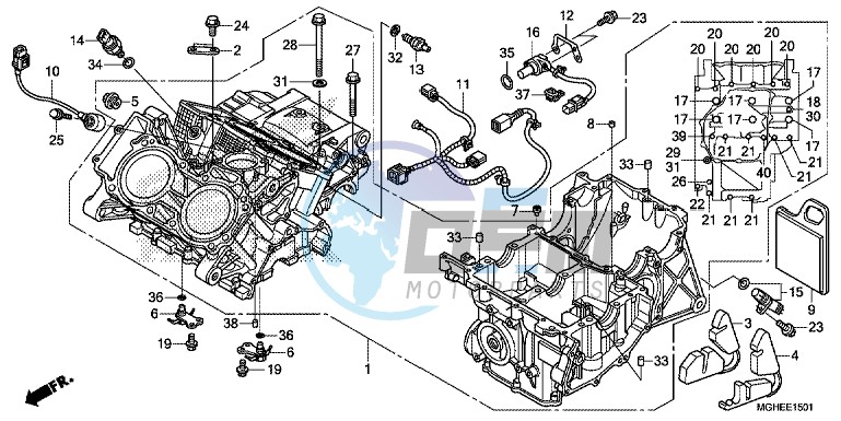 CRANKCASE (VFR1200XD/XDA/XDL/XDS)