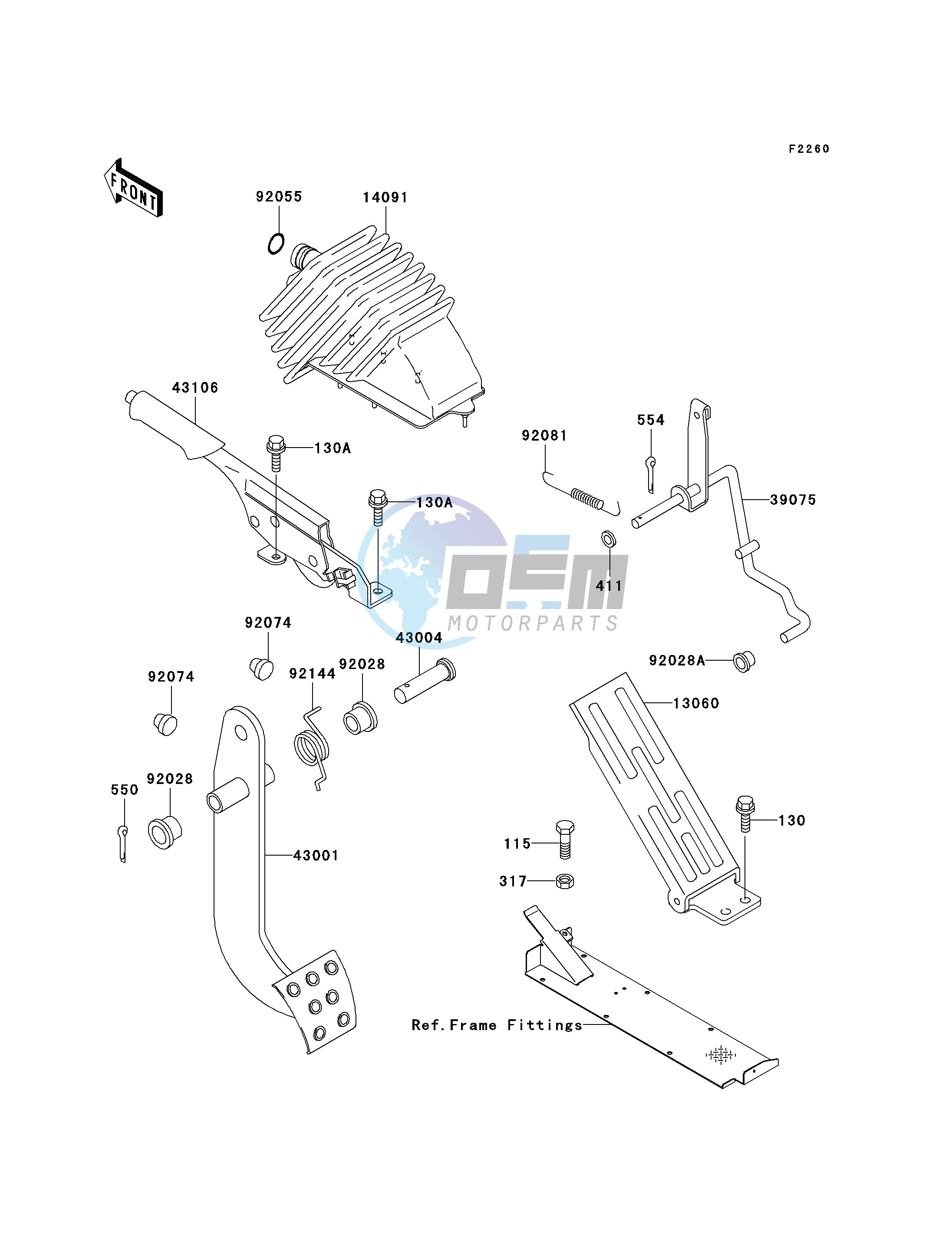 BRAKE PEDAL_THROTTLE LEVER